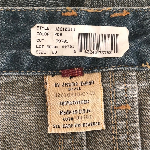 7 for all mankind pleated denim skirt size 28 - Picture 3 of 4